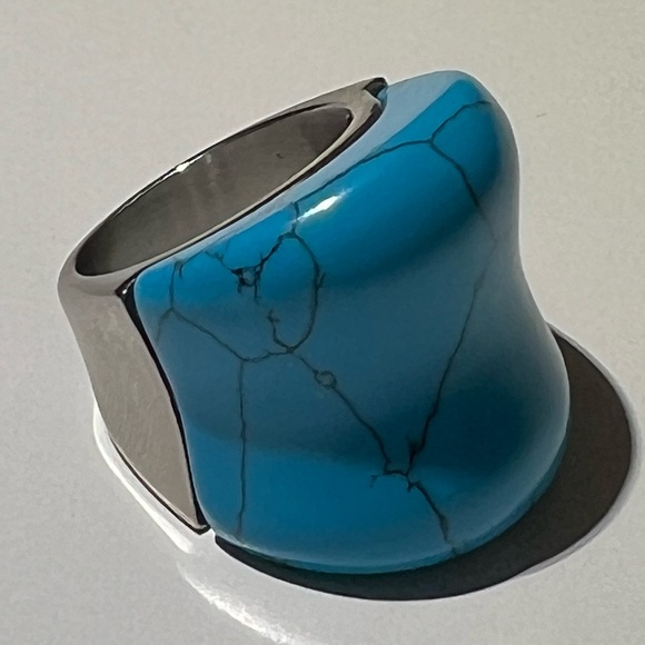 FAC Blue Statement Ring - Picture 7 of 8